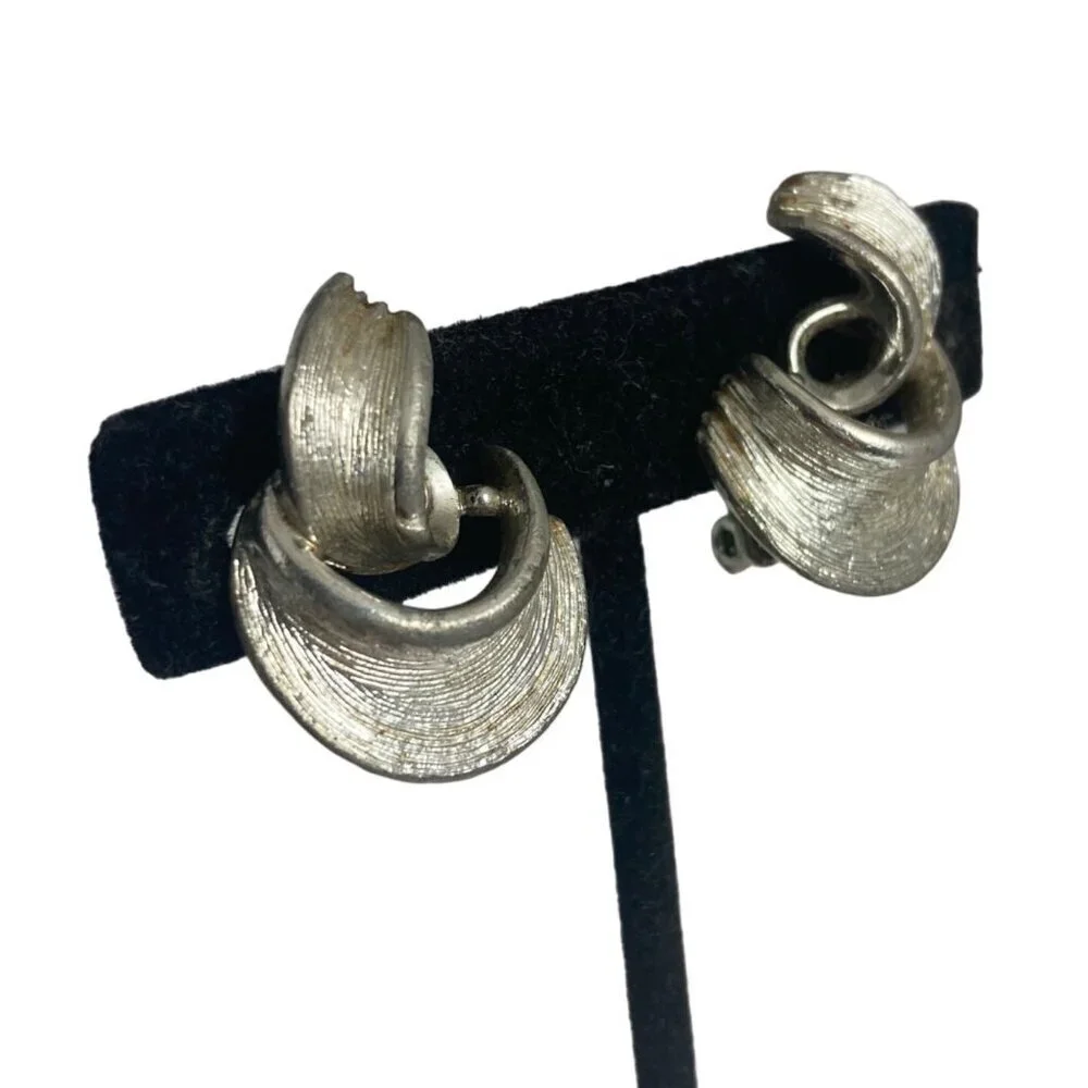 Vintage Designer Costume Clip On Earrings Signed Coro Trifari Monet Lisner 6 Pr